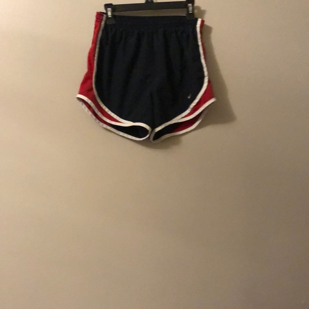 Nike lined shorts red white an blue size XSmall